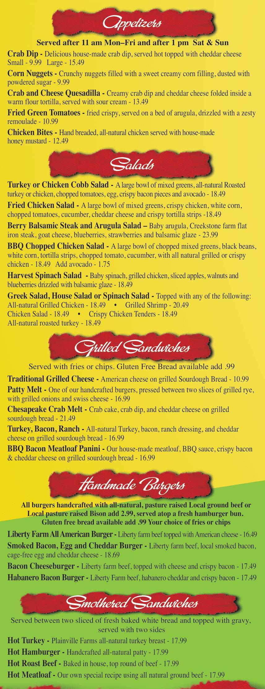 Lunch & Dinner Menu